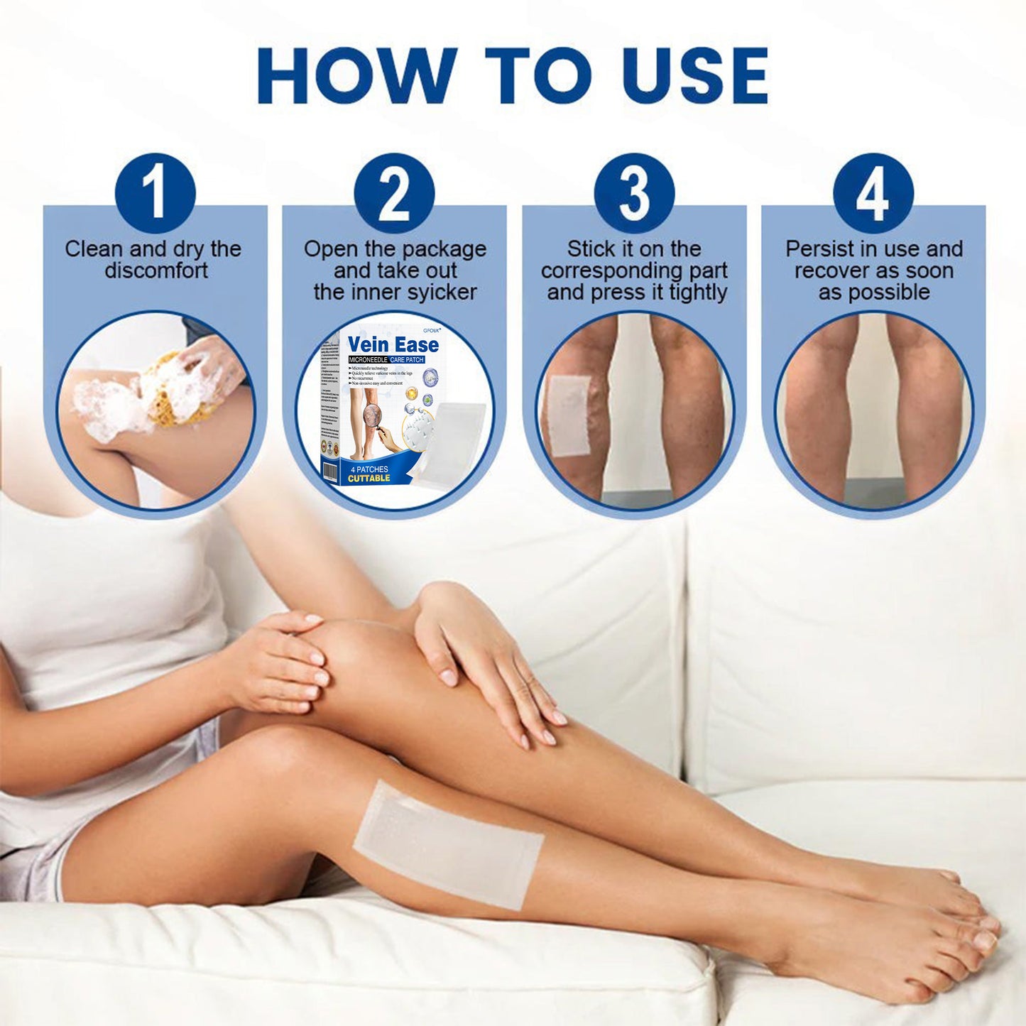🇨🇦🧑⚕️❤️GFOUK® VeinEase Microneedle Care Patch⚡Instant Relief, Long-Term Results