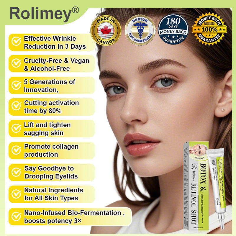 🔥Made and shipped from the CA 💫Rolimey® Botox & Vita-A Retinol Shot Wrinkle-Lift Tightening cream - Last Day Promotion 70% OFF