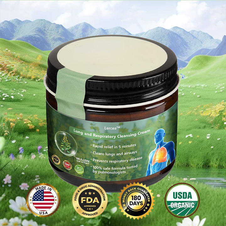 👑Official Store:Lercea™ 👑Mullein Clear Lung Repair Cream - endorsed by the British Thoracic Society to support lung health🎉🎉