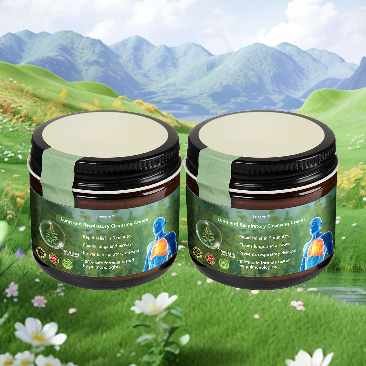 👑Official Store:Lercea™ 👑Mullein Clear Lung Repair Cream - endorsed by the British Thoracic Society to support lung health🎉🎉
