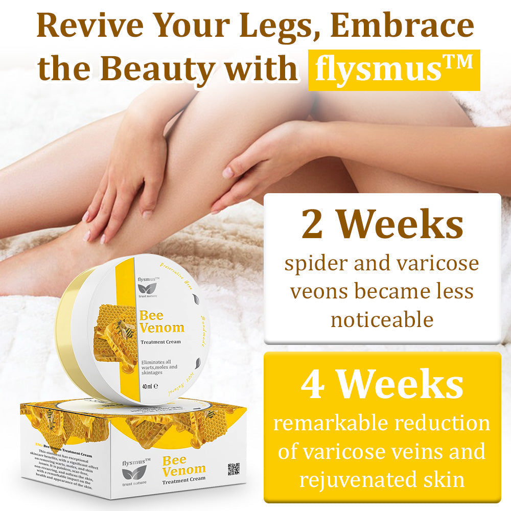 🏆✅flysmus™ Bee Venom Treatment Cream🐝: Helps with Eczema, Psoriasis, Acne, Rosacea, Fungal Infections, and Warts