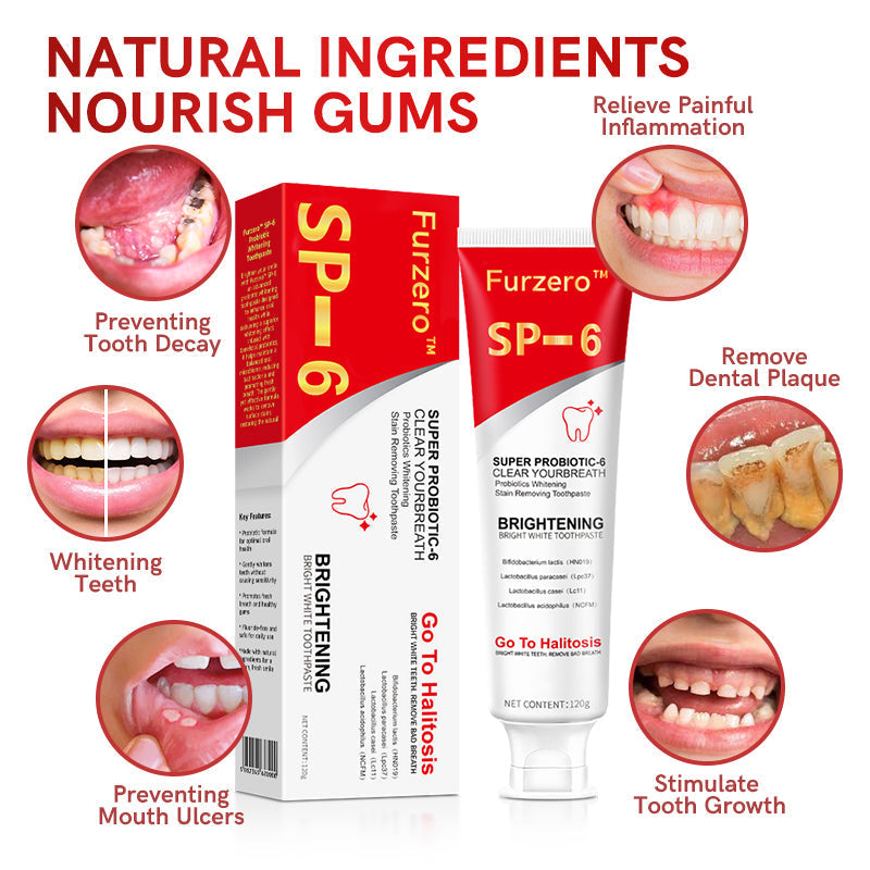 Furzero™ Aussie SP-6 Probiotic Ultra Whitening Toothpaste🦷👨‍⚕️Recommendation