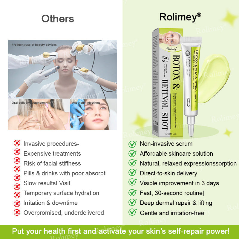 🔥Made and shipped from the CA 💫Rolimey® Botox & Vita-A Retinol Shot Wrinkle-Lift Tightening cream - Last Day Promotion 70% OFF