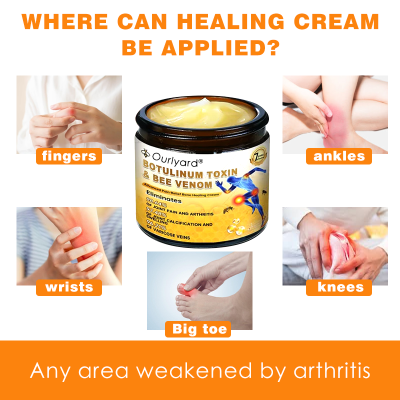 ❄️❄️🍧 Ourlyard® Botulinum Toxin & Bee Venom Pain Relief & Bone Healing Dual Action Soothing Cream (AAOS Recommended)