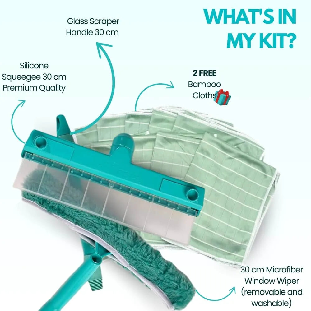 Ourlyard® Recyclable Silicone Window Squeegee Kit