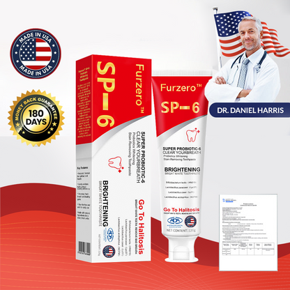 Furzero™ Aussie SP-6 Probiotic Ultra Whitening Toothpaste🦷👨‍⚕️Recommendation