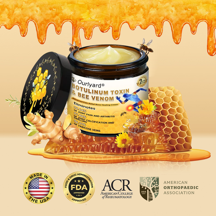❄️❄️🍧 Ourlyard® Botulinum Toxin & Bee Venom Pain Relief & Bone Healing Dual Action Soothing Cream (AAOS Recommended)