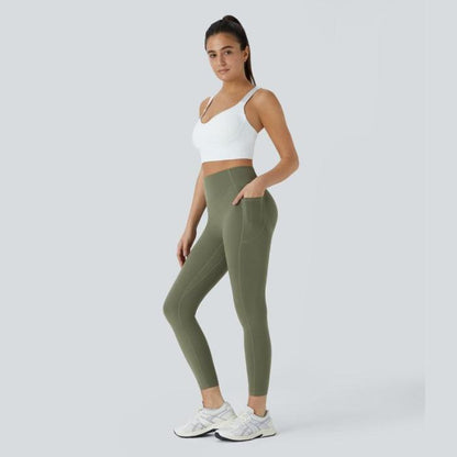 Halara SoCinched High Waisted Butt Lifting Tummy Control Side Pocket Shaping Training UltraSculpt Leggings