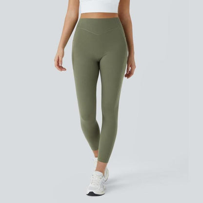 Halara SoCinched High Waisted Butt Lifting Tummy Control Side Pocket Shaping Training UltraSculpt Leggings